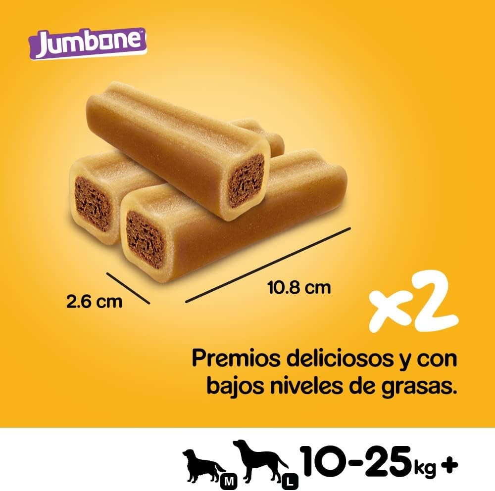 Pedigree Jumbone Medium Carne de Vacuno y Ave (12 x 180 g)