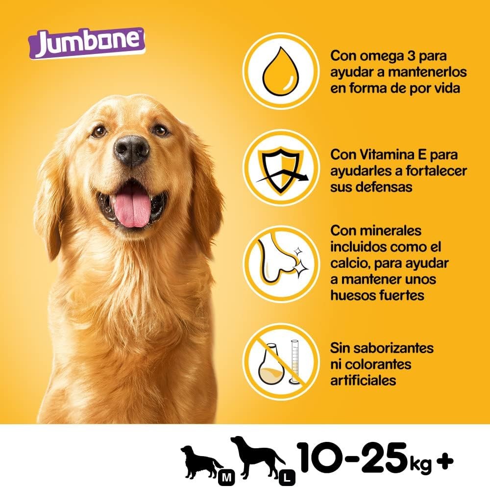 Pedigree Jumbone Medium Carne de Vacuno y Ave (12 x 180 g)