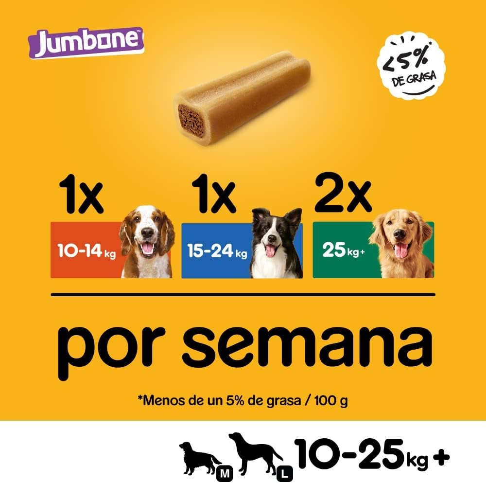 Pedigree Jumbone Medium Carne de Vacuno y Ave (12 x 180 g)