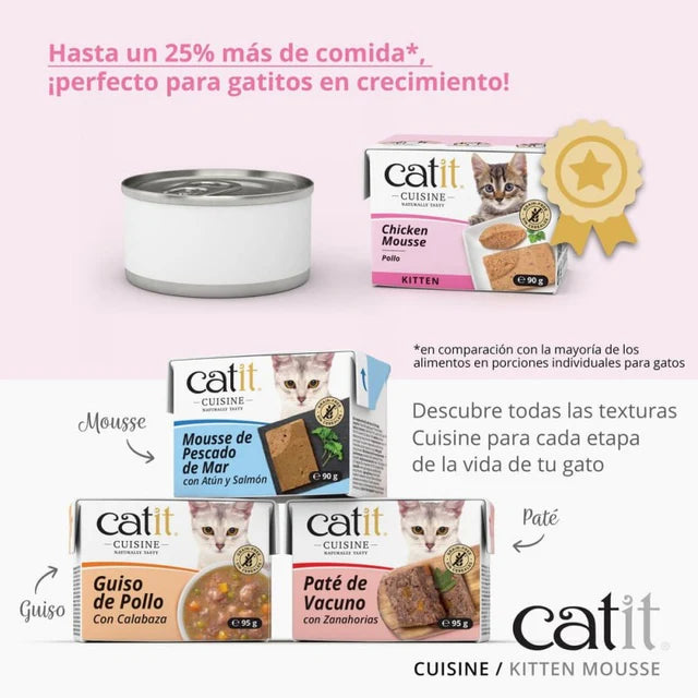 Catit Mousse de Pollo para Gatito Junior Catit Cuisine Kitten