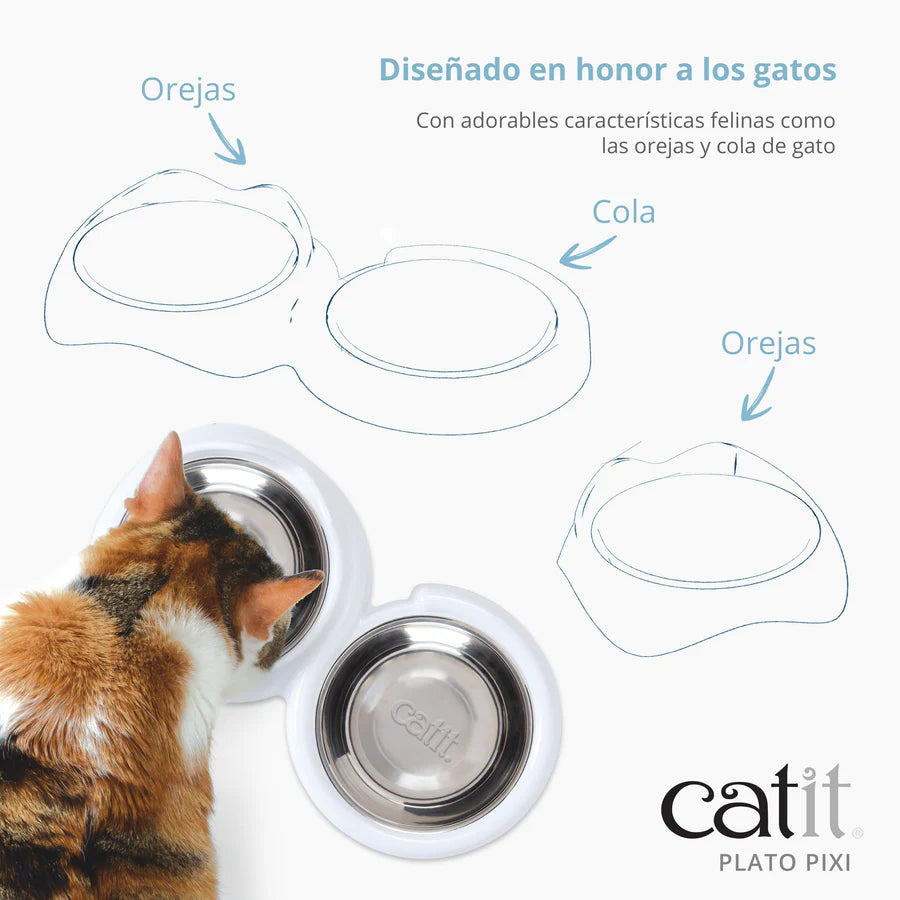 Catit Plato para gatos Catit PIXI Modelo: Doble