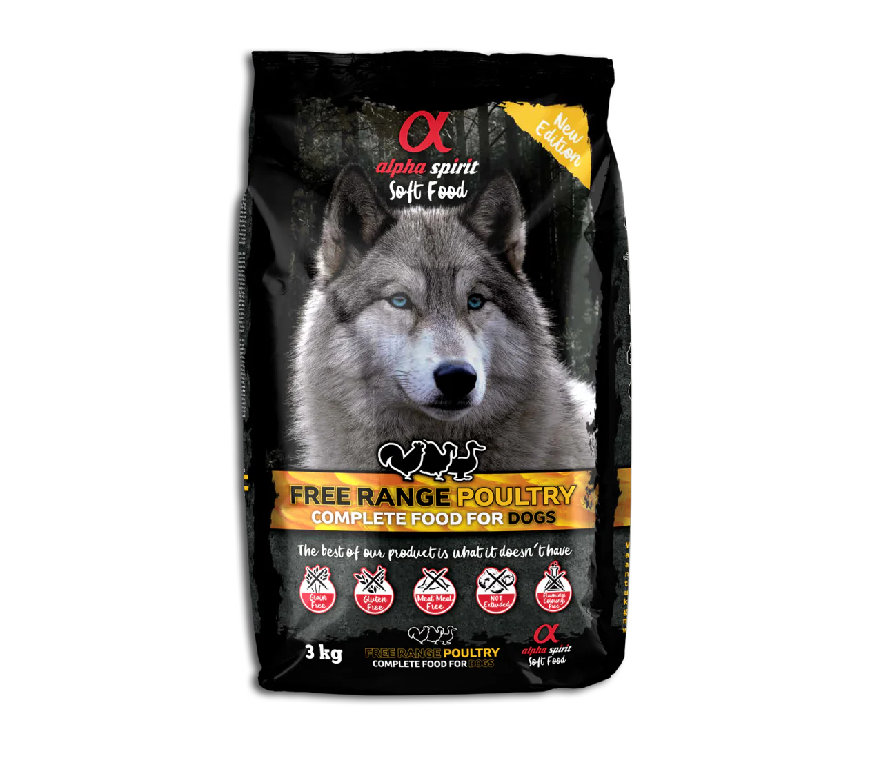 Alpha Spirit Perros Adulto Ave Corral Semihumedo Caja 9KG