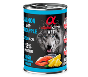 Alpha Spirit Perros Salmon Con Piña lata 6X400GR