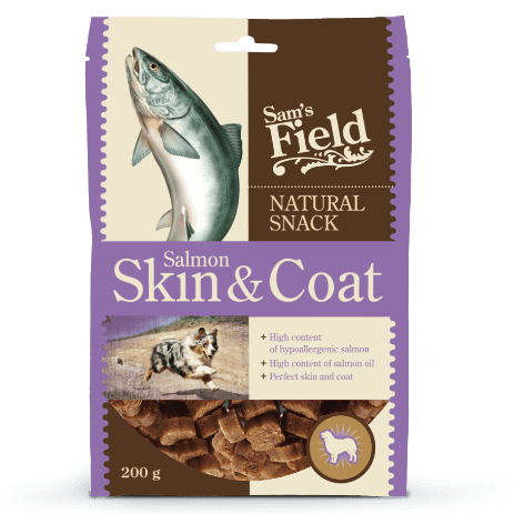 Snack Sam's Field Natural Salmon Skin & Coat 200 gr