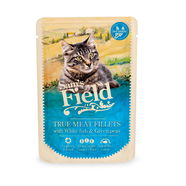 Sam's Field  Pescado Blanco con guisantes 85 gr