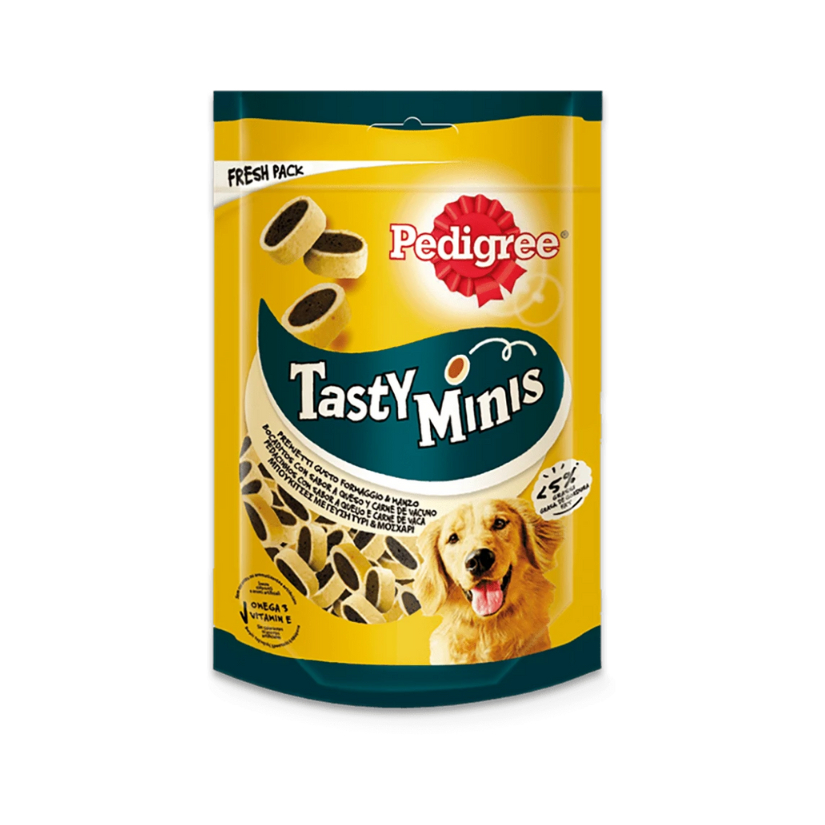 Pedigree Tasty Minis Queso y Buey (6 x 140 g)