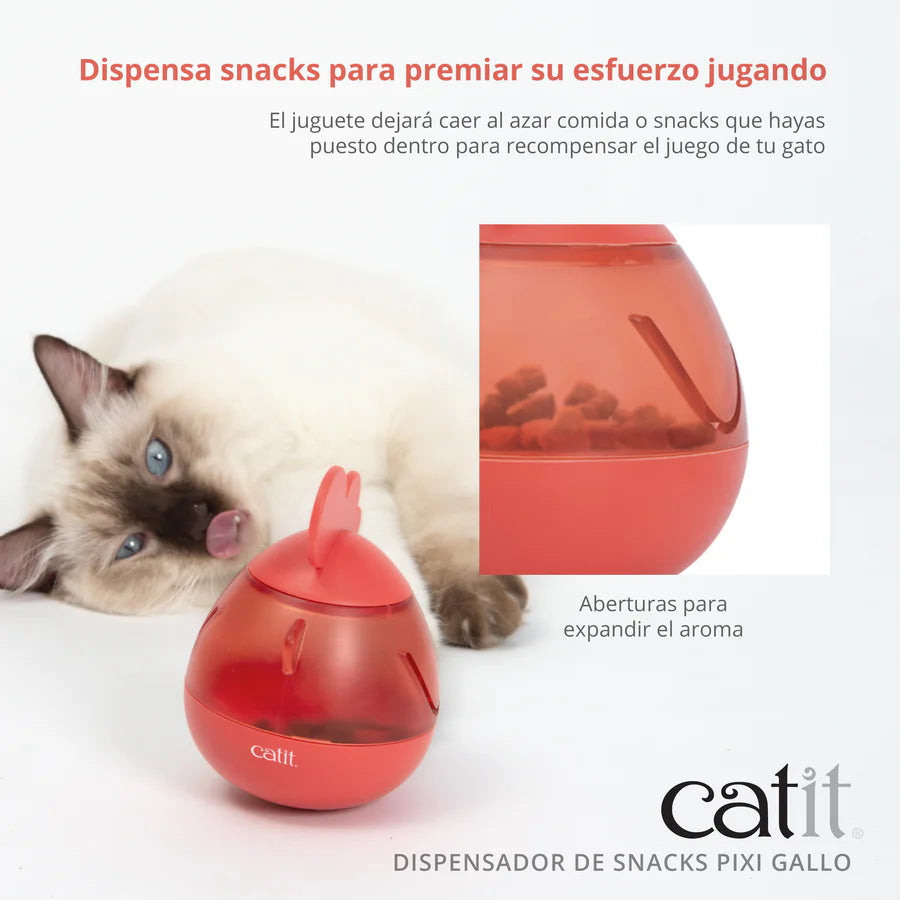Catit Dispensador de snacks para gatos Catit PIXI Modelo: Gallo