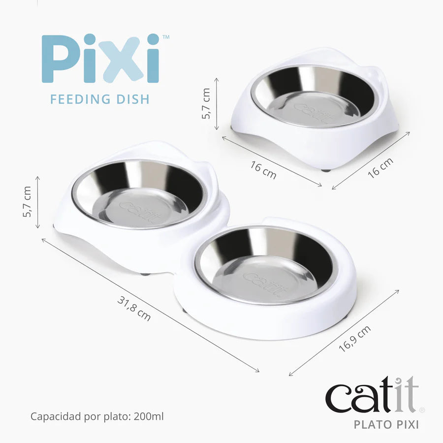 Catit Plato para gatos Catit PIXI Modelo: Doble