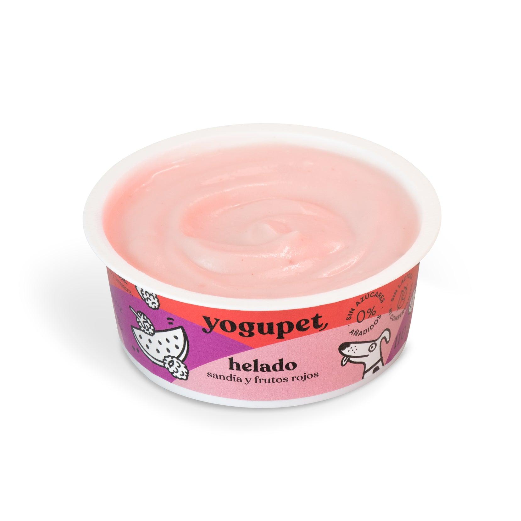 Yogupet helado de sandía y frutos rojos 110 gr