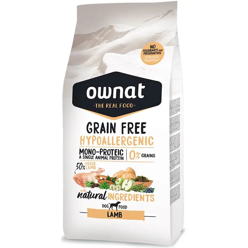 Ownat grain Free Canine Hypo Cordero