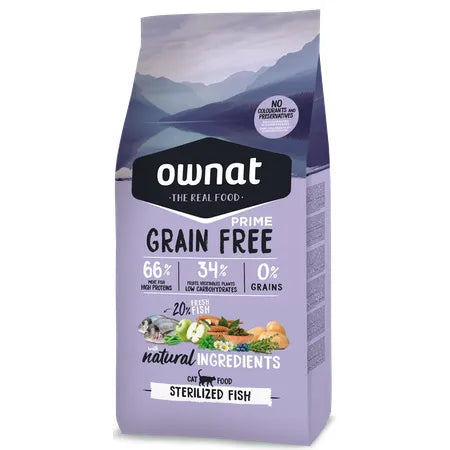 Ownat Prime grain Free Adult Sterilized Fish