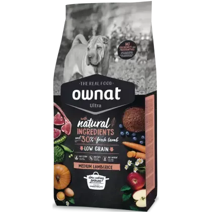 Ownat Ultra Medium Dog Cordero Y Arroz