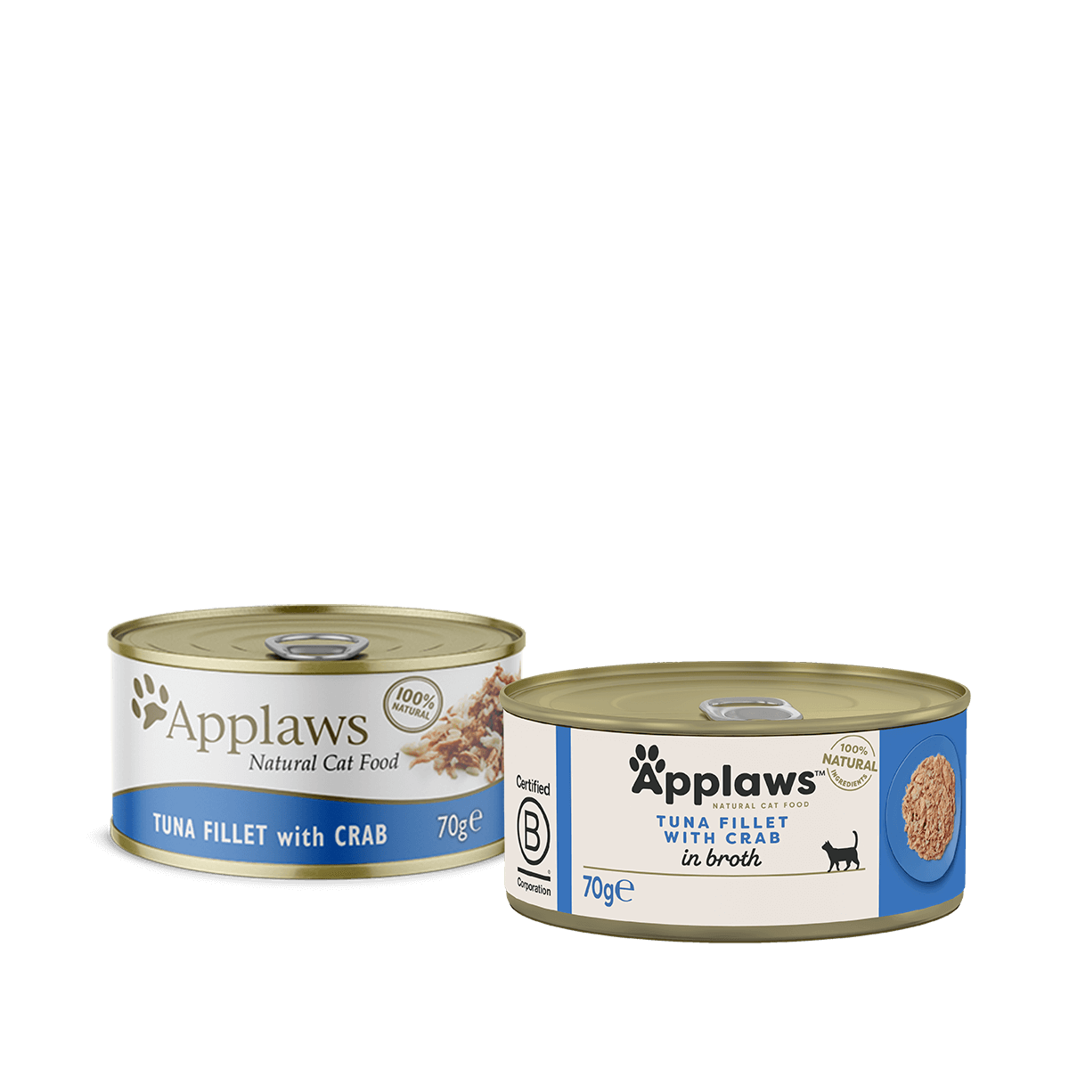 Applaws Cat lata Atun Y Cangrejo - Pack 24 x 70 gr
