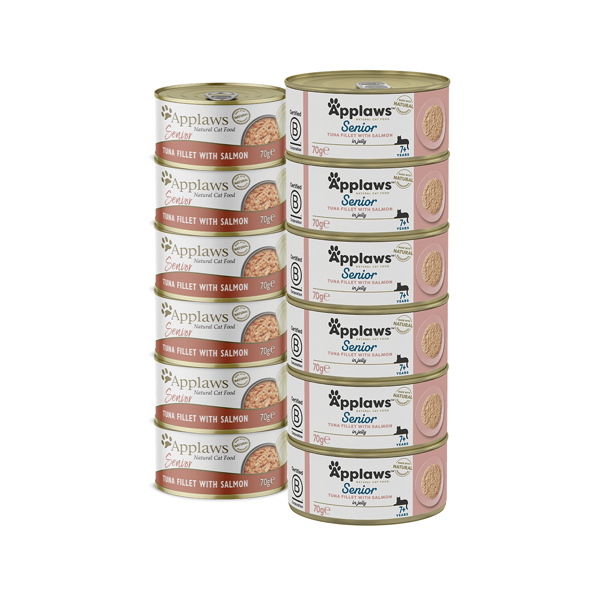 Applaws Cat Senior lata Atun Y Salmon - Pack 24 x 70 gr