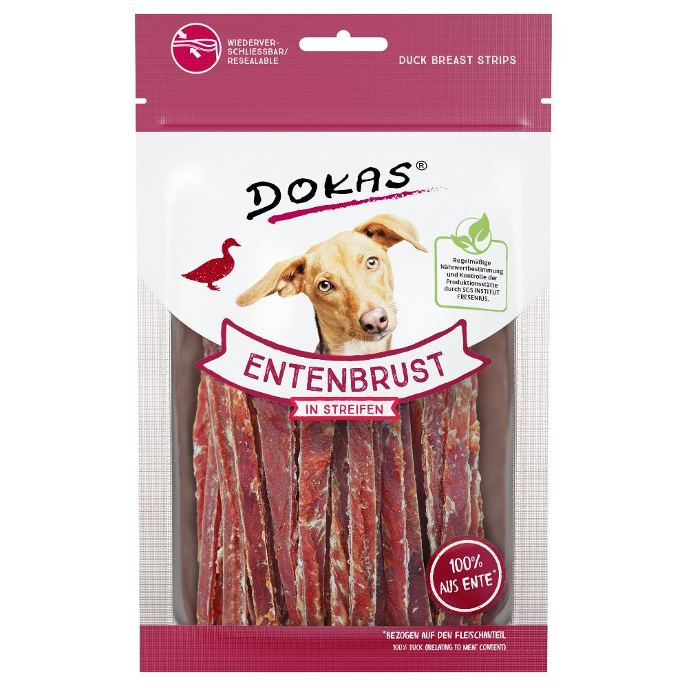 Dokas DOG Tiras de pechuga de Pato (6 x 500g)