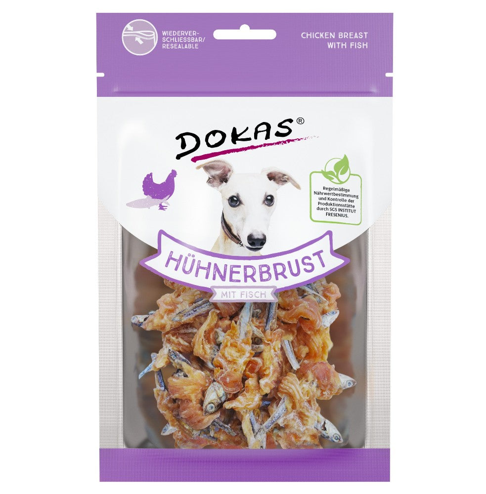 Dokas DOG Pechuga de Pollo con Pescado (8 x 70 g)