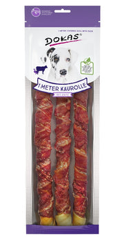 Dokas DOG Rollo de 1 metro de Buey y Pato (8 x 315 g)