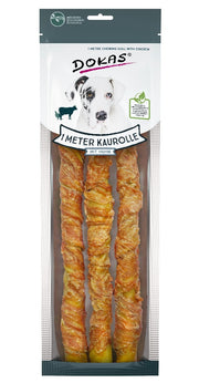 Dokas DOG Rollo de 1 metro de Buey y Pollo (8 x 315 g)