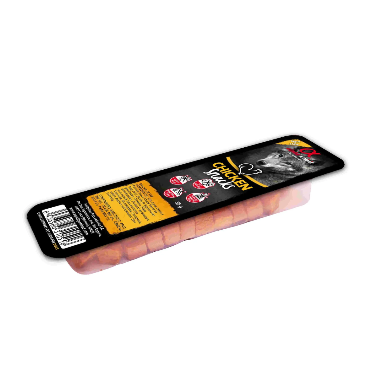 Alpha Spirit Perros Snack Pollo Caja 24 x 50 GR
