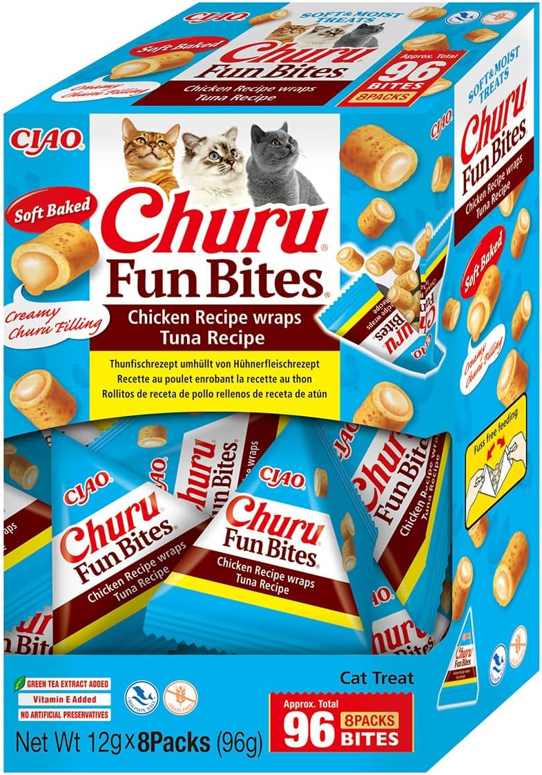 Churu CAT Fun Bites Receta de Atún (8 x 12 g)