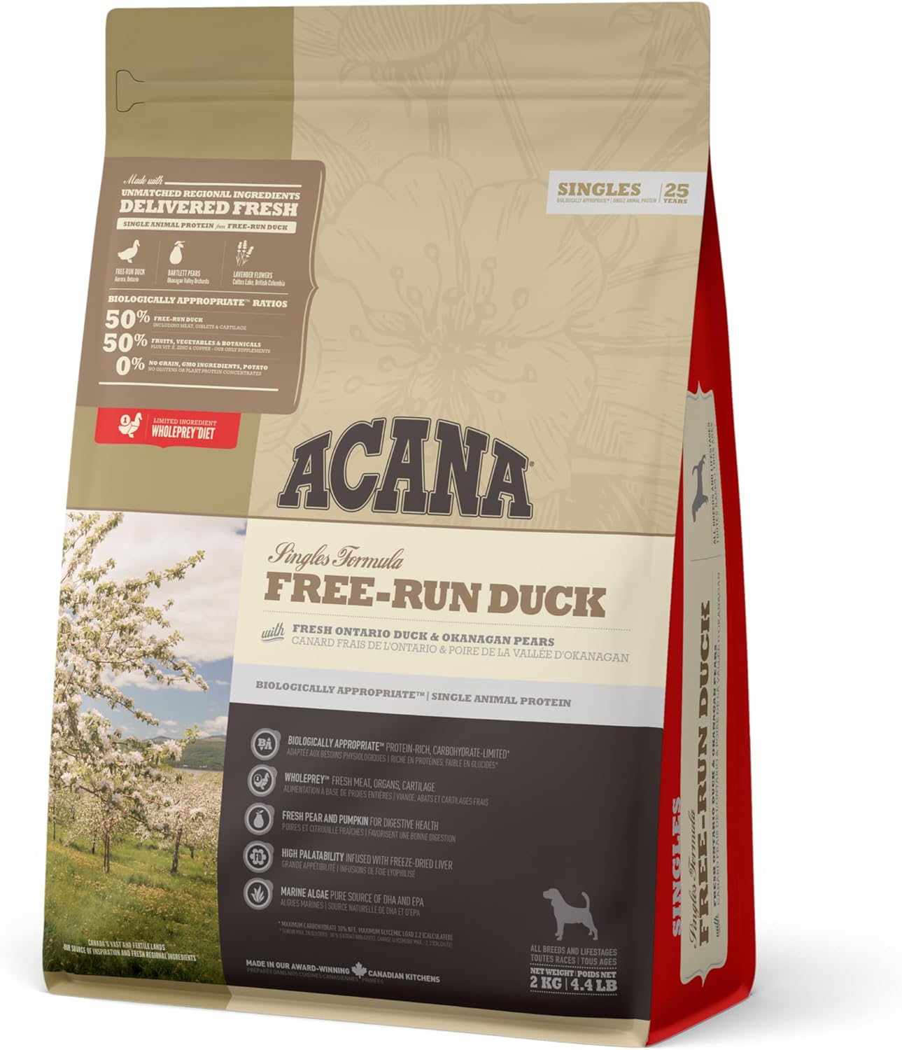 Pienso Acana Perro Adult Free Run Pato