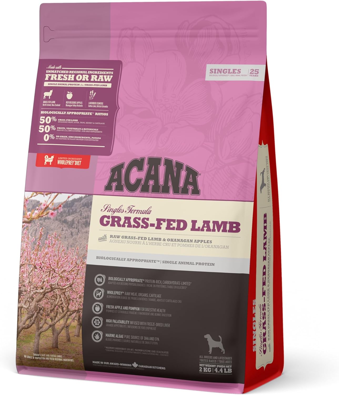 Pienso Acana Perro Adult Singles grass Fed