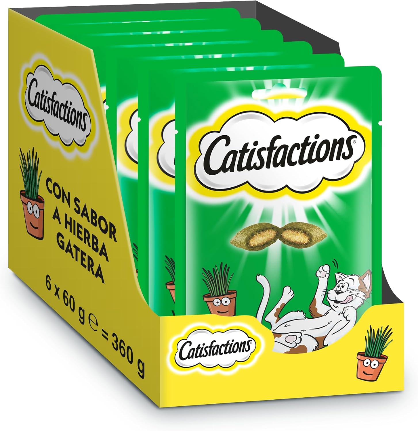 Catisfactions CATNIP Hierba Gatera (6 x 60 g)