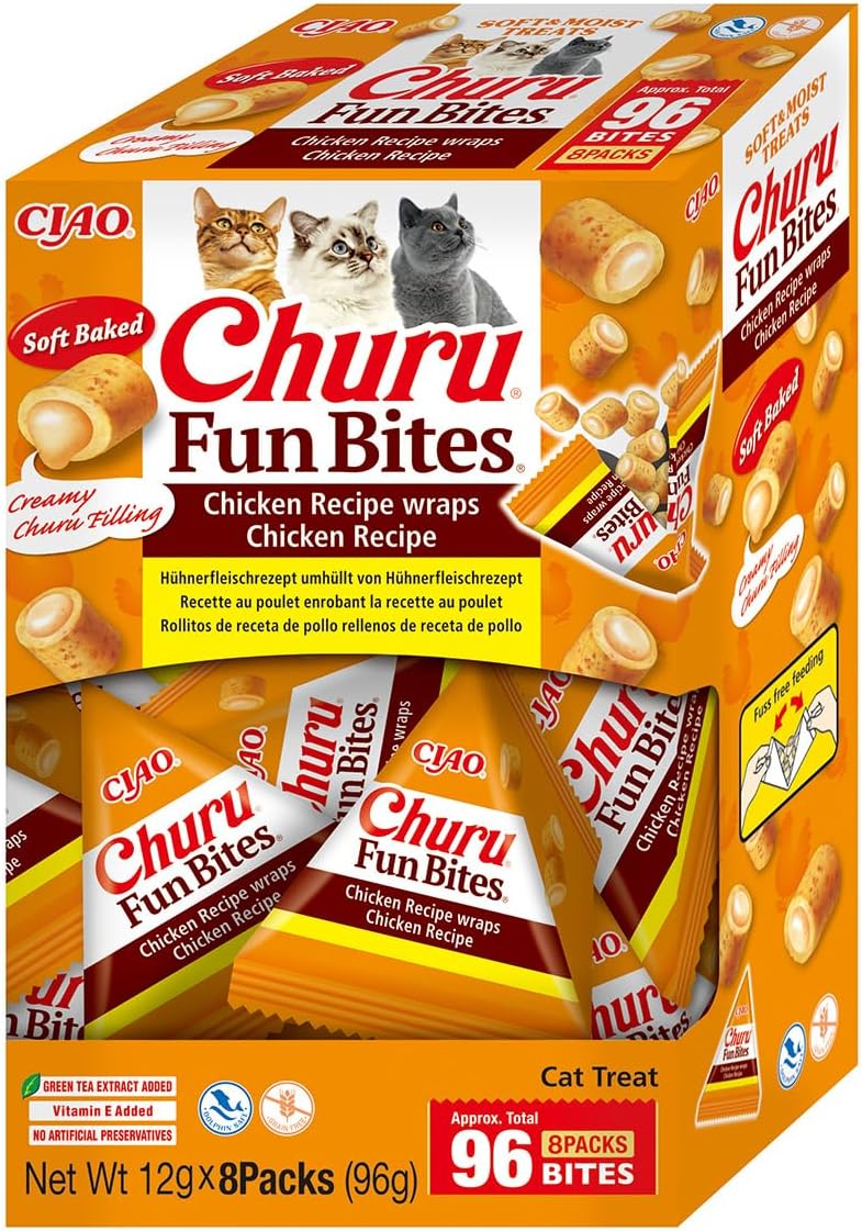 Churu CAT Fun Bites Receta de Pollo (8 x 12 g)