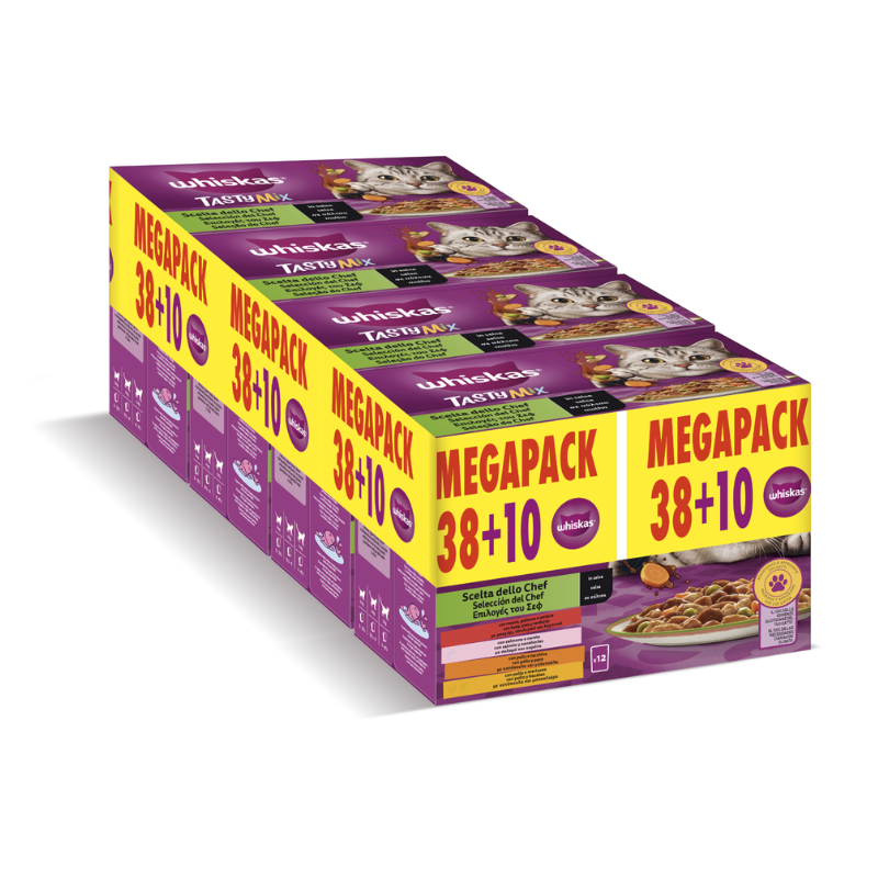 Whiskas TASTY MIX Selección Chef (4 x 12 x 85 g)