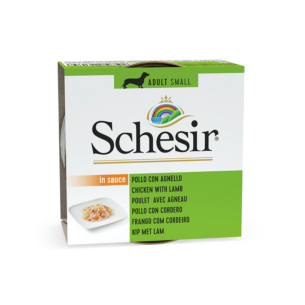 Schesir DOG Lata Pollo con Cordero en Gelatina 85 g