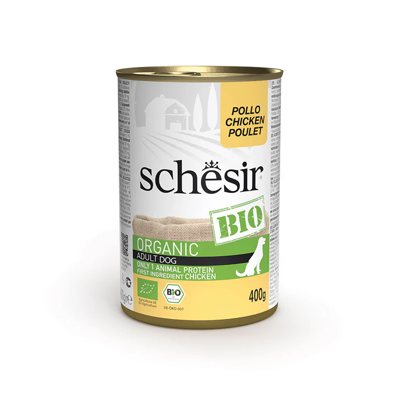 Schesir DOG BIO Lata Pollo en Paté 400 g