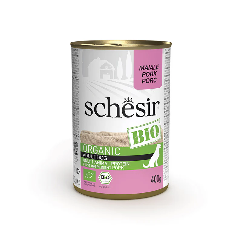 Schesir DOG BIO Lata Cerdo en Paté 400 g
