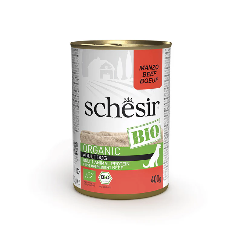 Schesir DOG BIO Lata Buey en Paté 400 g