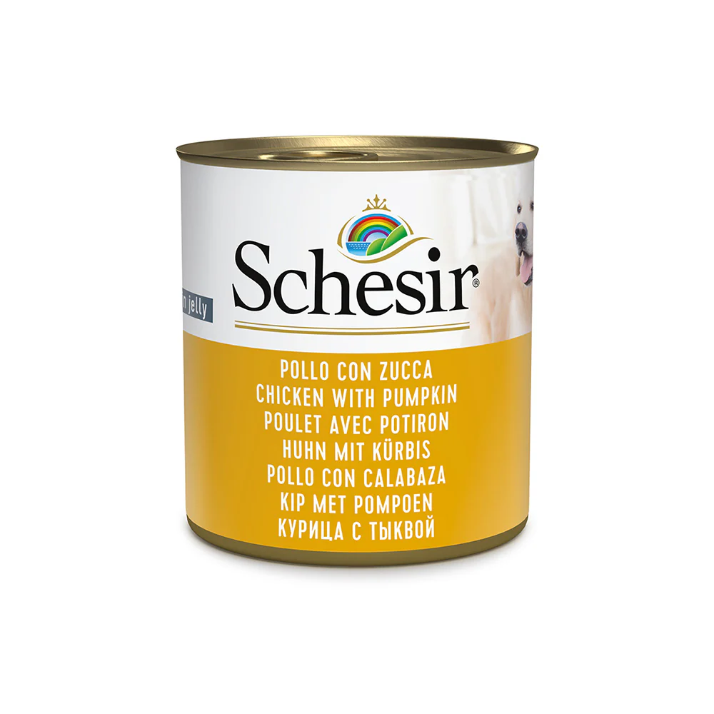 Schesir DOG Lata Pollo con Calabaza 285 g