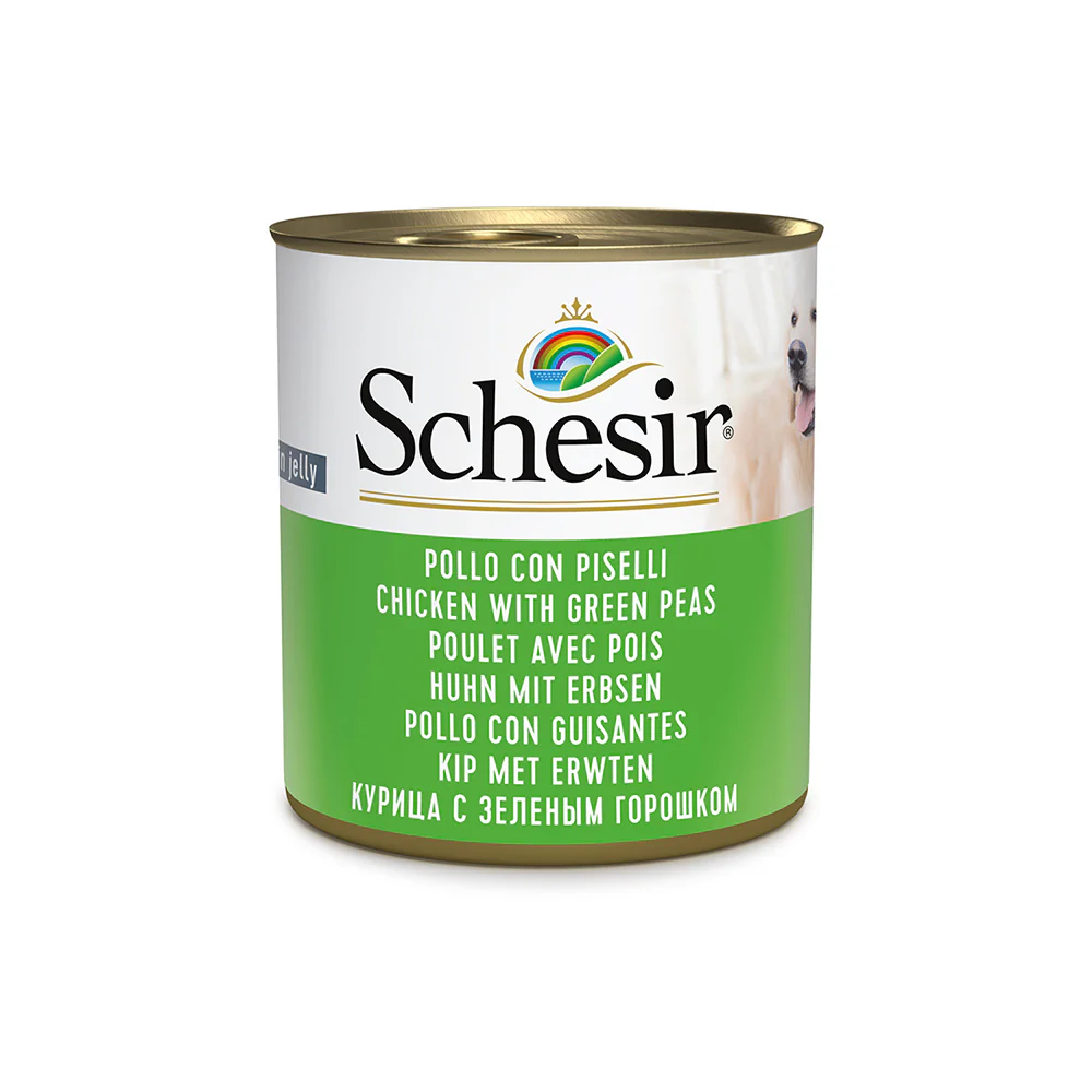Schesir DOG Lata Pollo con Guisantes 285 g
