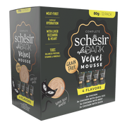 Schesir CAT AFTER DARK VARIETY PACK Pouch en Mousse 12 x 80 g