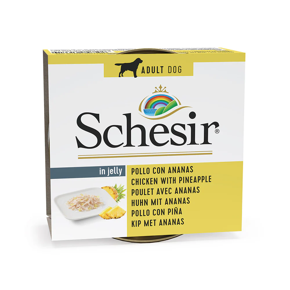 Schesir DOG Lata Pollo con Piña 150 g