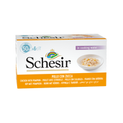 Schesir CAT PACK Lata Filetes de Pollo con Calabaza 6 x 50 g