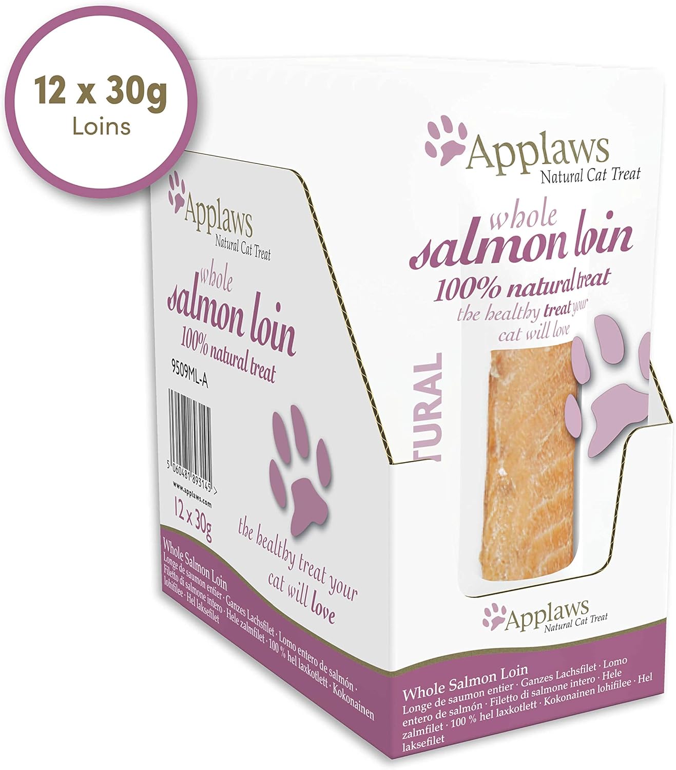 Applaws Cat Snack lomo Salmon - Pack 12 x 30 gr