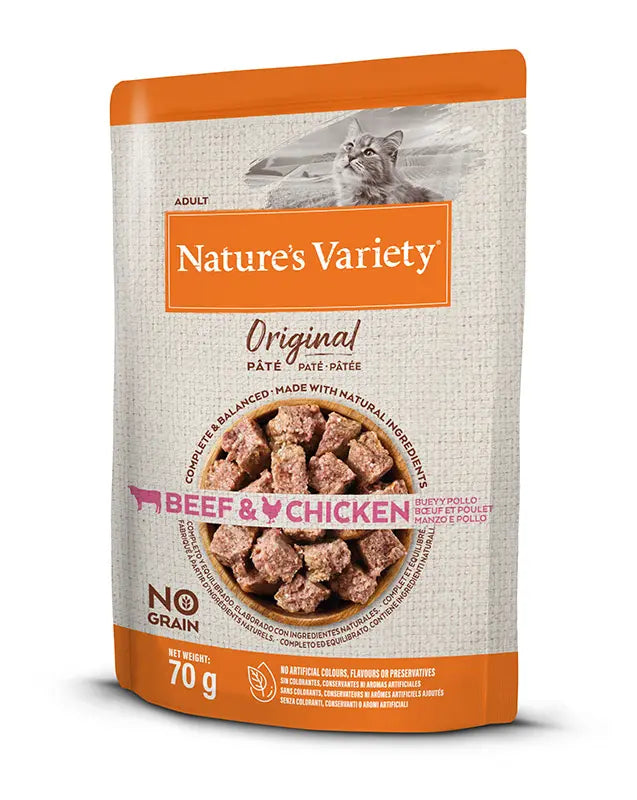 Nature'S V Original Feline Adult Pate Buey Pollo Ndr