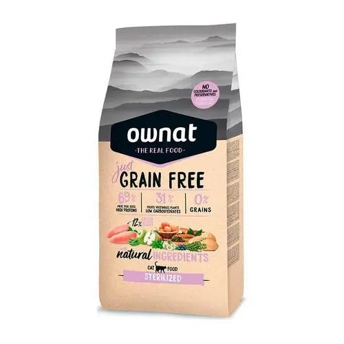 Ownat grain Free Just Feline Adult Sterilized Pollo