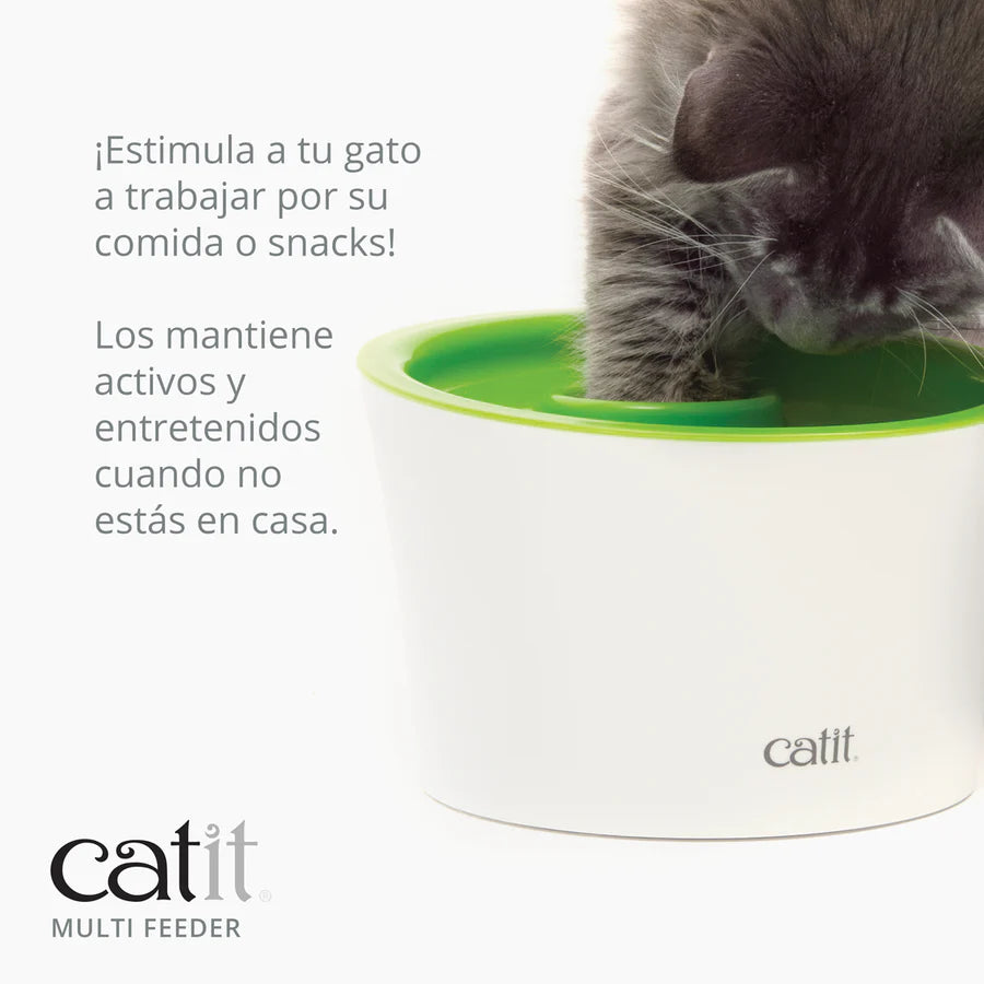 Comedero antivoracidad para gatos Catit Multi Feeder