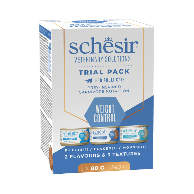 Schesir CAT VET WEIGHT CONTROL Multipack (3 x 80 g)
