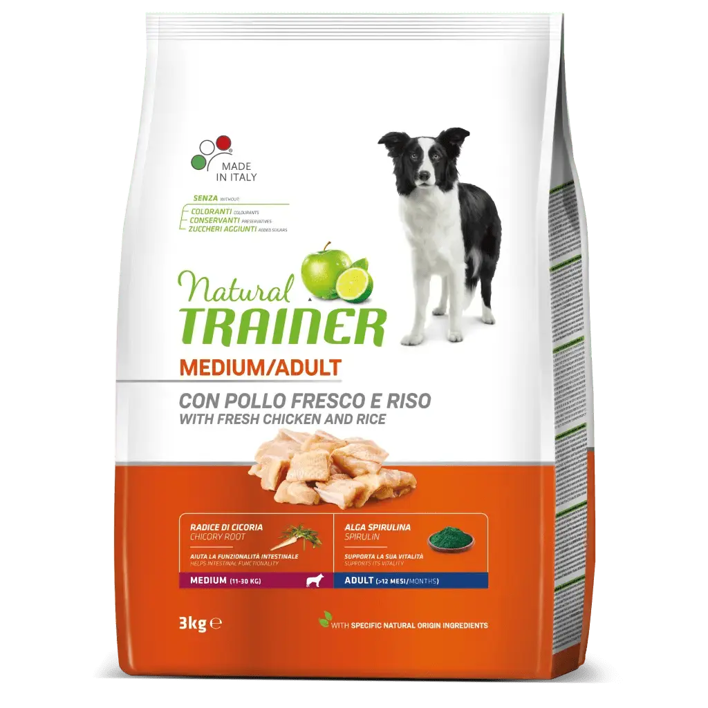 Natural Trainer Canine Adult Medium Pollo (Ndr)