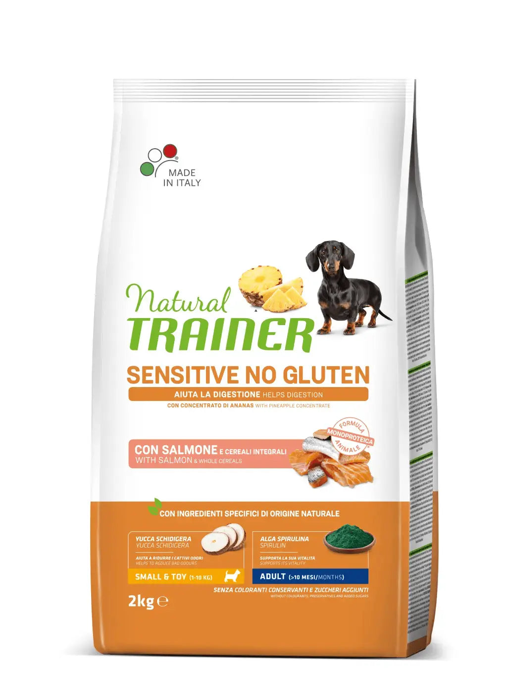 Natural Trai.Canine S/Glu Ad. Small Salmon (Ndr)