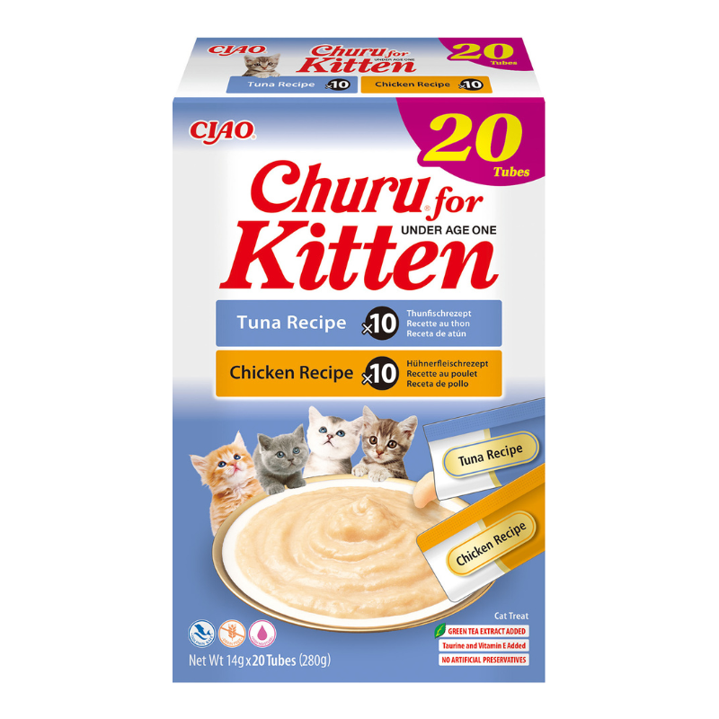 Churu Kitten Variedades de Atún y Pollo (20 x 14 g)