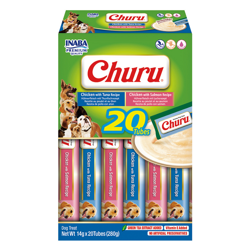 Churu DOG Variedades Pollo con Pescado (20 x 14 g)