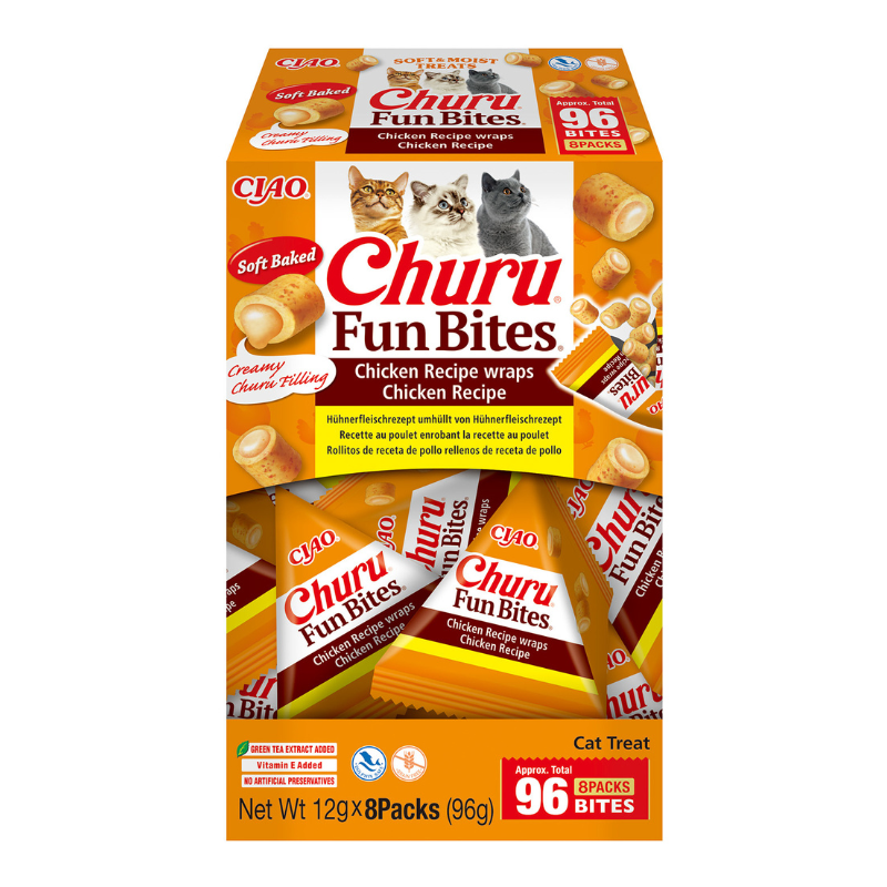 Churu CAT Fun Bites Receta de Pollo (8 x 12 g)