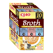 Broth CAT Multipack Receta de Pollo con Atún, Salmón y Vieira (10 x 40 g)