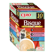 Bisque CAT Multipack Receta de Pollo con Buey, Atún con Salmón y Atún (10 x 40 g)